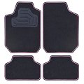Set di 4 tappeti universali di moquette TWIN rosa