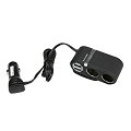 Doppia accendisigari 2 porte USB con prolunga NORAUTO 12V / 24V 5 A
