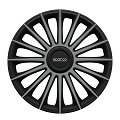 4 Copricerchi SPARCO TREVISO nero/grigio 14''