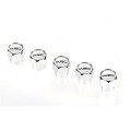 5 tappi per valvola WRC colore bianco