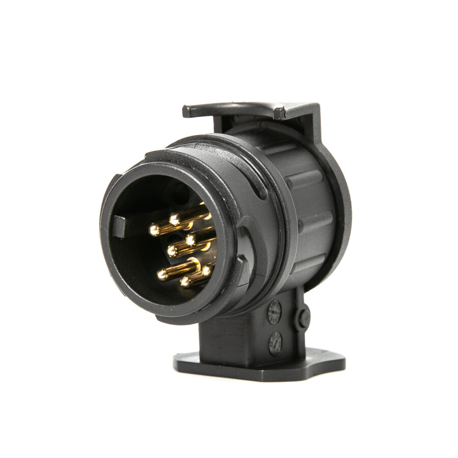 YACSEJAO Adattatore Traino: Da 7 A 13 Poli, 12V, Per Auto, Camper, Roulotte, Rimorchio - 4