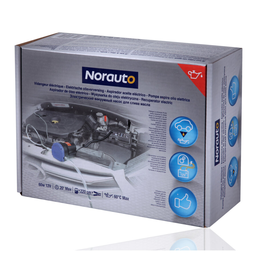 Pompa Aspira Olio 12V Elettrica - Per Auto, Motori, Gasolio - Kit Cambio Olio Con Tubi E Clip - Foto 4