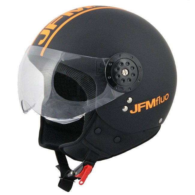 Casco Jet JFM 400 nero arancione fluo taglia S : Norauto.it