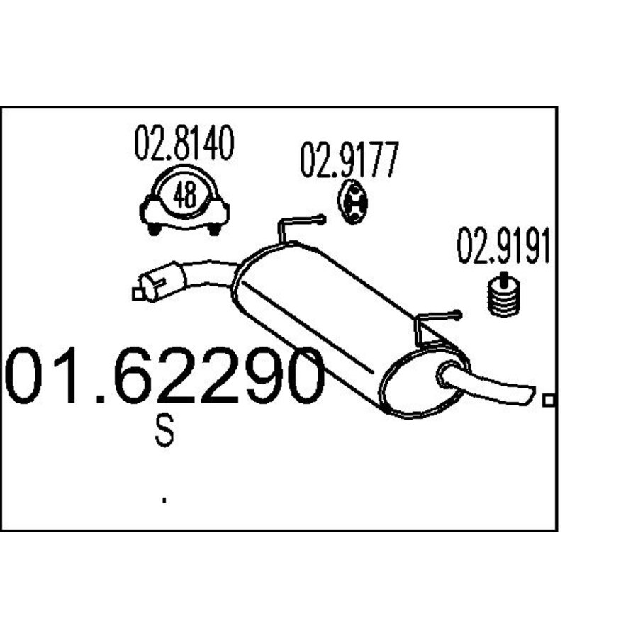 Silenziatore Posteriore MTS 01.62940 - Foto 4